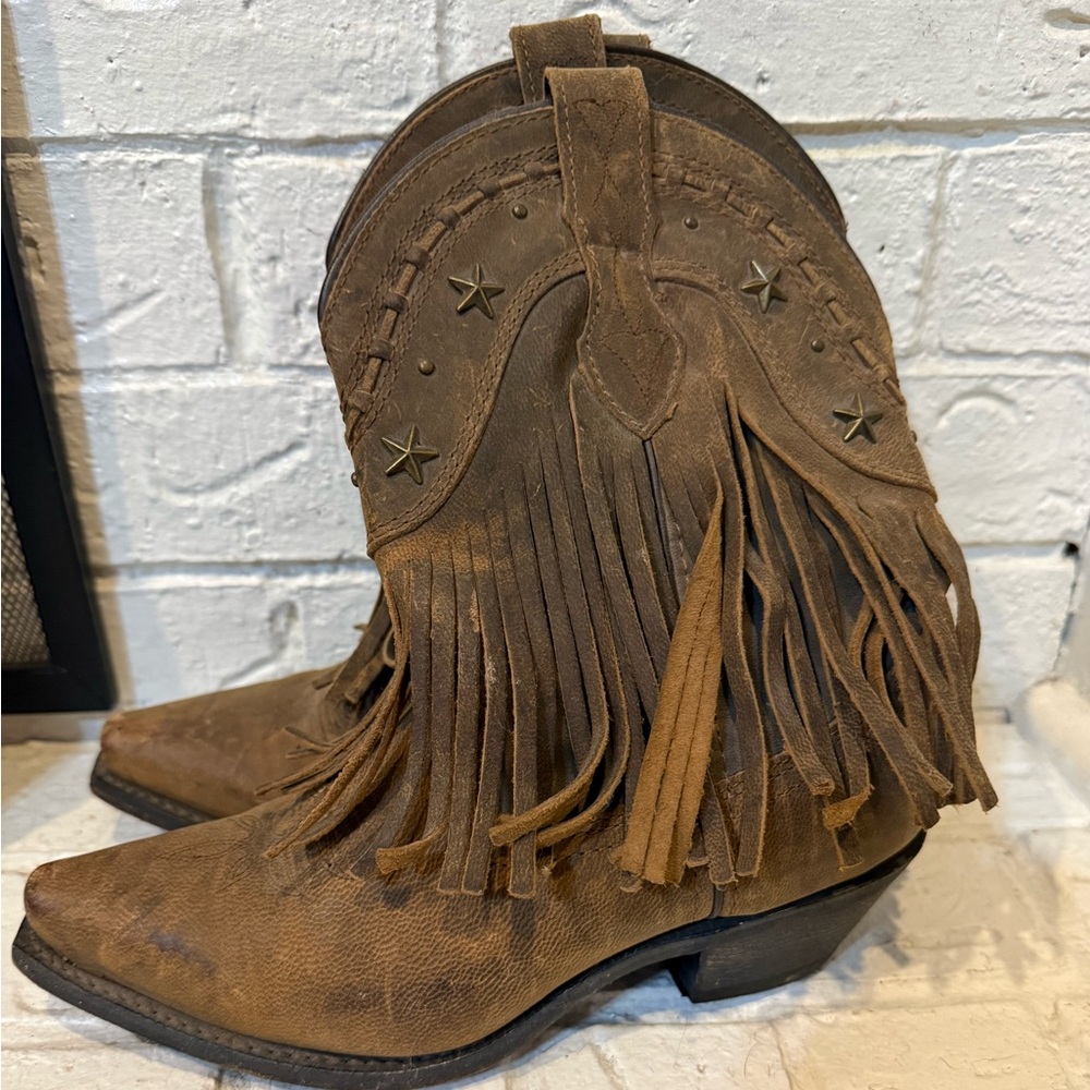 Dingo Fringe Cowboy Boots